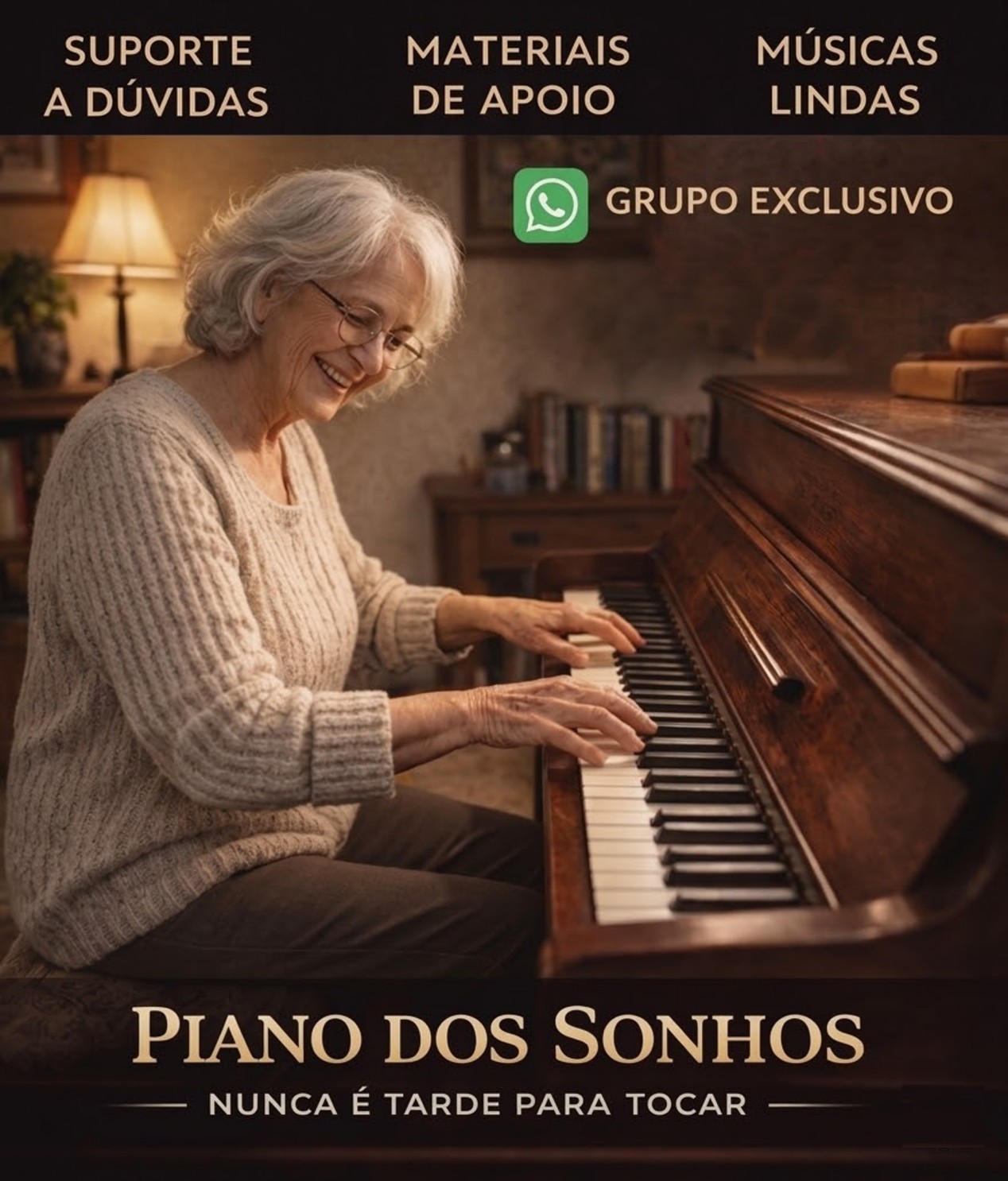 curso piano dos sonhos, nunca é tarde para tocar