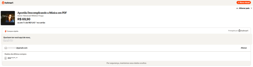 compra rápida hotmart